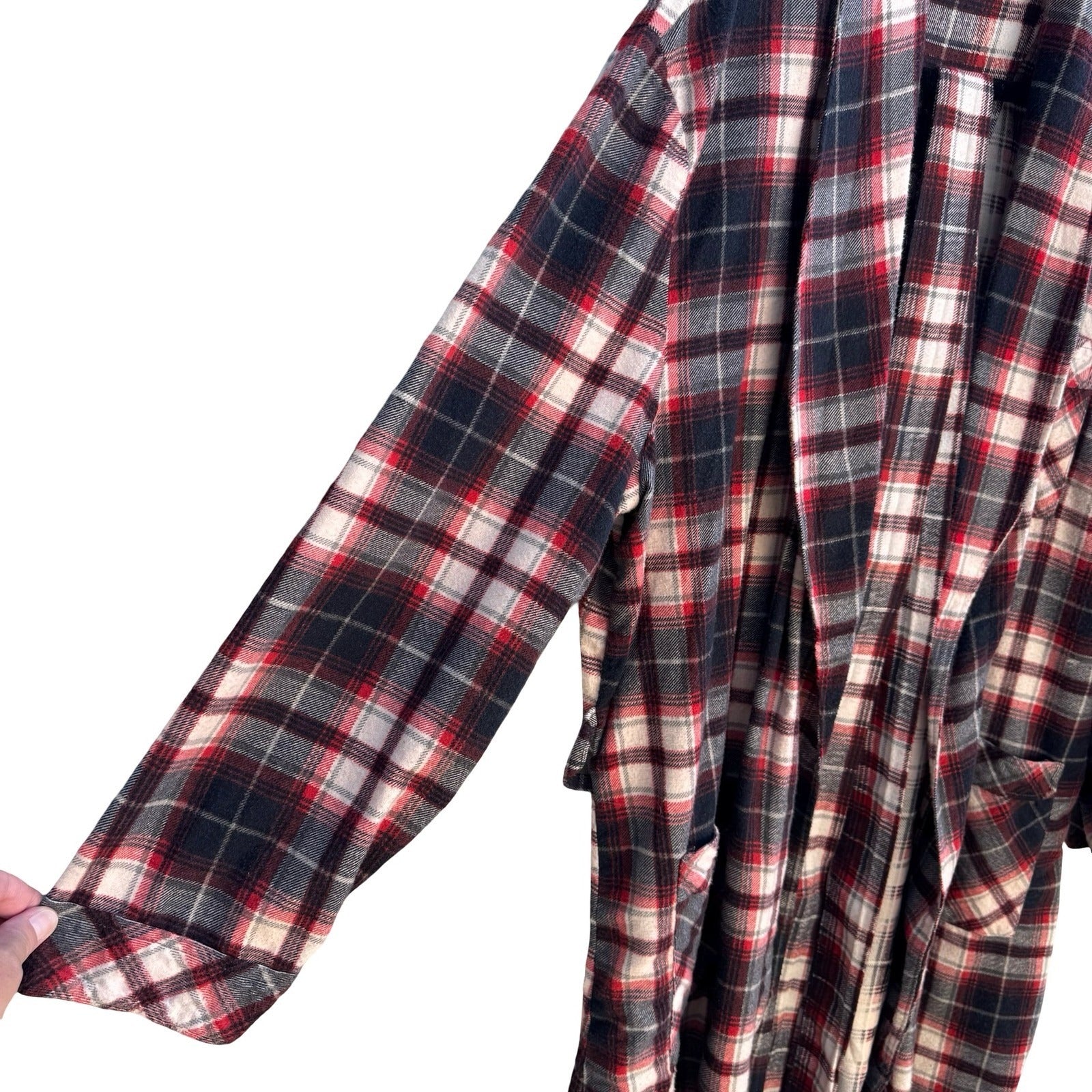 Sears Perma-Prest Vintage 70s 80s Plaid Robe Grandpacore Loungewear Dadcore L