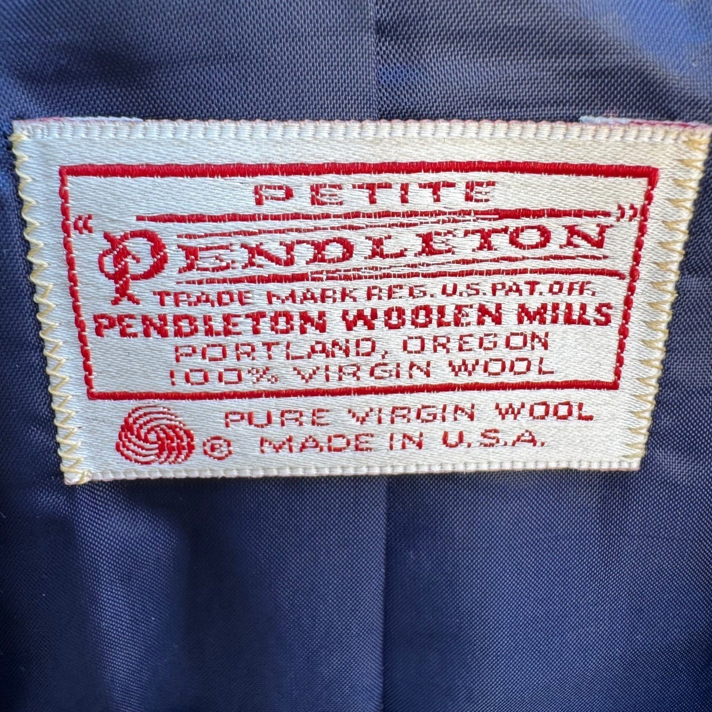 Pendleton Vintage 80s 90s Plaid 100% Virgin Wool Preppy Double Breasted Blazer