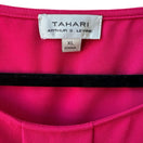 Switch Tahari Arthur S Levine Professional Layering Pink Pleated Workwear Blouse XL NEW 2 image