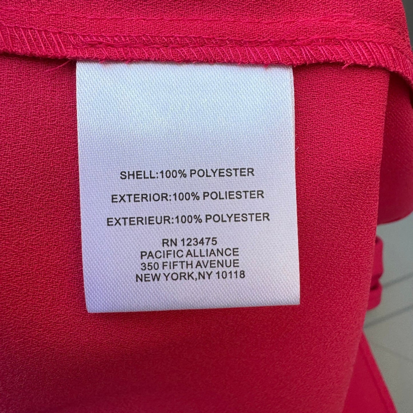 Tahari Arthur S Levine Professional Layering Pink Pleated Workwear Blouse XL NEW