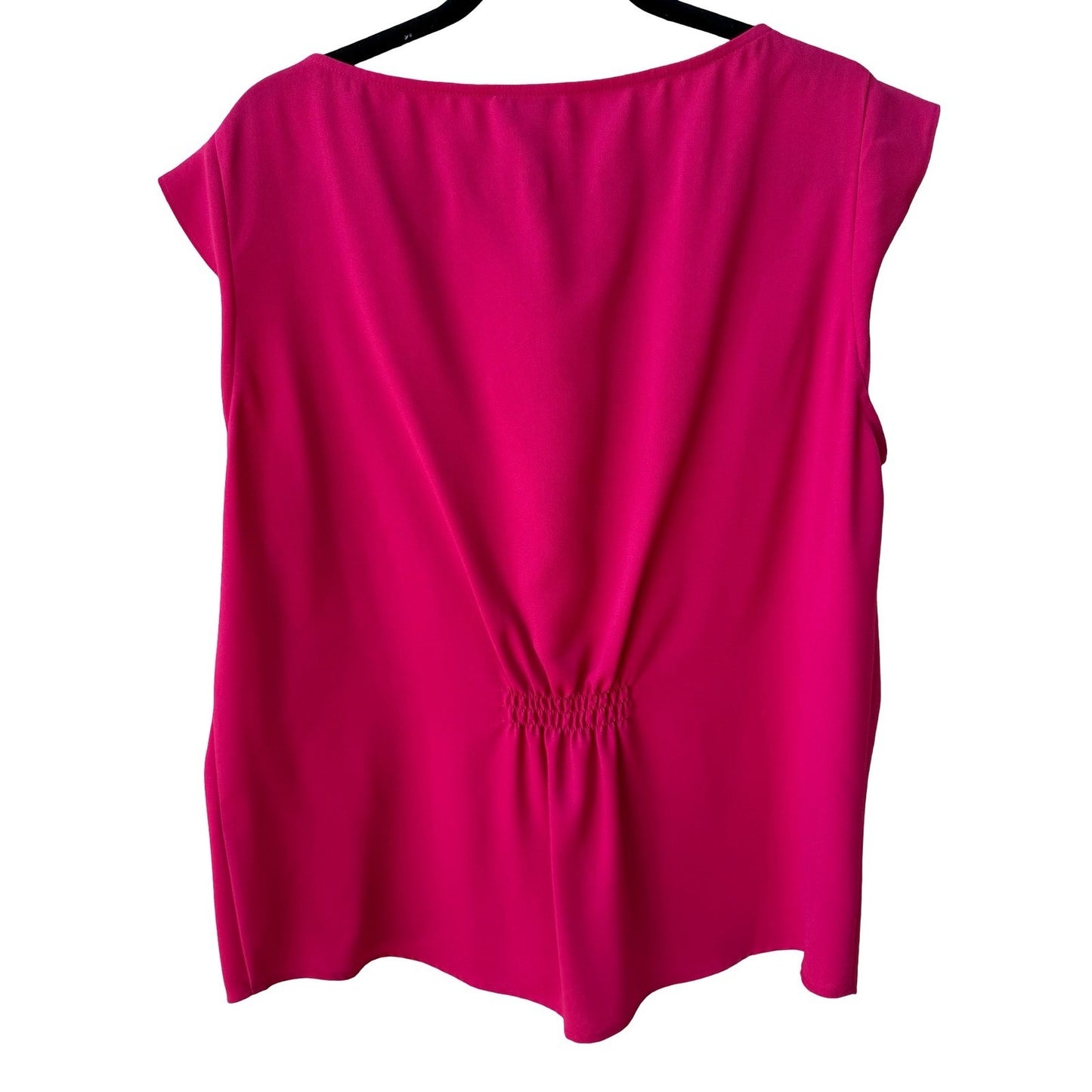 Tahari Arthur S Levine Professional Layering Pink Pleated Workwear Blouse XL NEW