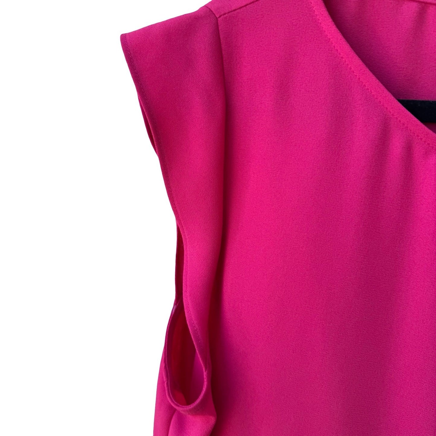 Tahari Arthur S Levine Professional Layering Pink Pleated Workwear Blouse XL NEW