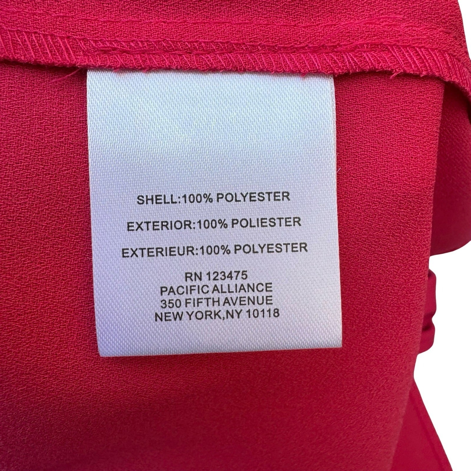 Tahari Arthur S Levine Professional Layering Pink Pleated Workwear Blouse XL NEW