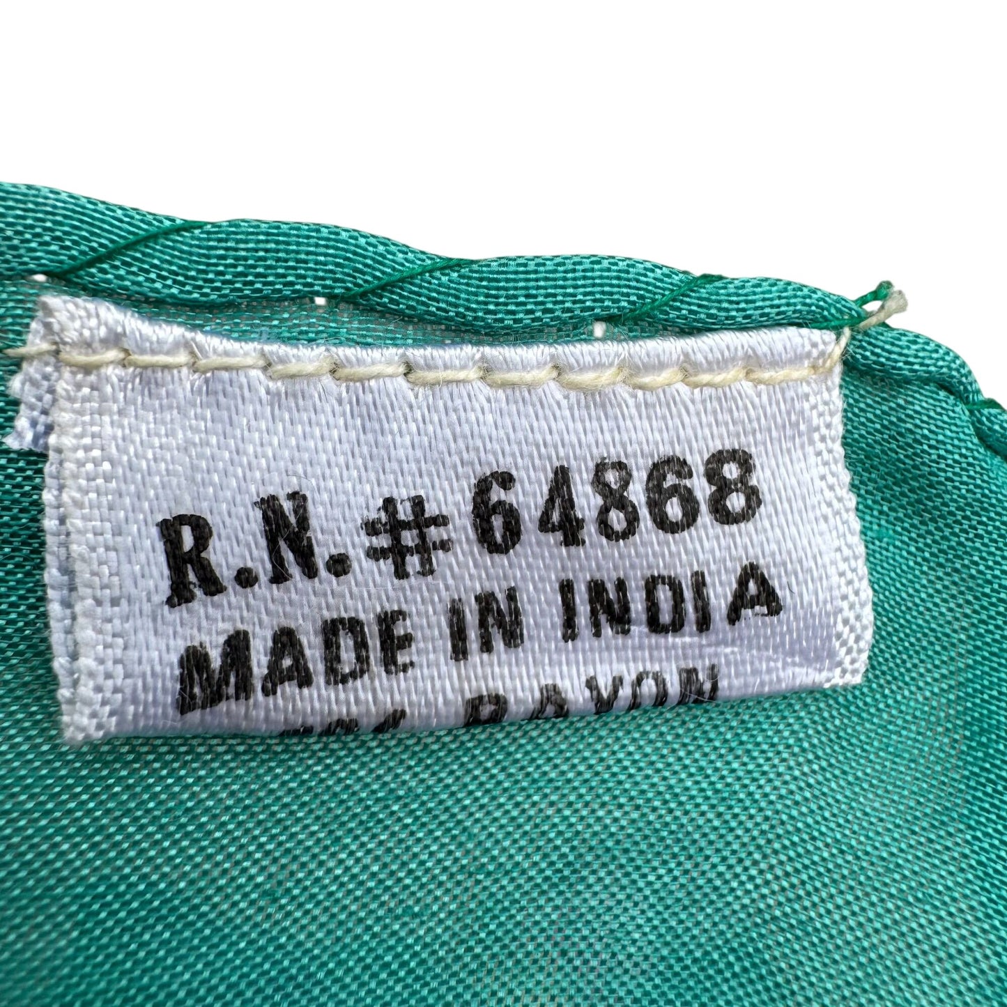 Pic N Save Vintage Hawaiian Square Floral Scarf Bold Yellow Pink Blue Green