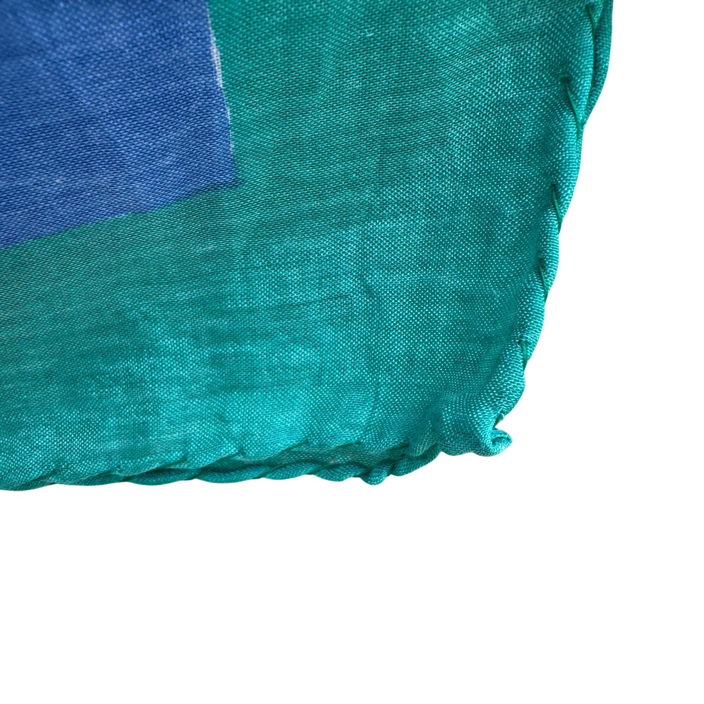 Pic N Save Vintage Hawaiian Square Floral Scarf Bold Yellow Pink Blue Green