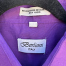 Switch Berlioni Italy Vintage Business Professional Dress Shirt Purple Mens XL Office 2 image