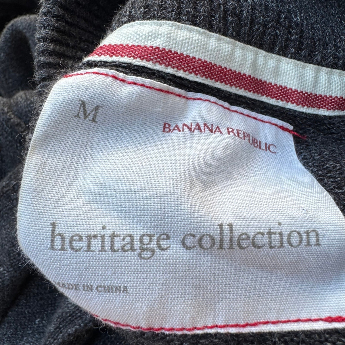 Banana Republic Heritage Military Utility Knit Cardigan Sweater Gray Mens M