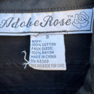 Switch Adobe Rose Vintage Western Button-Up Shirt S Black Geometric Embroidery Studs S 2 image