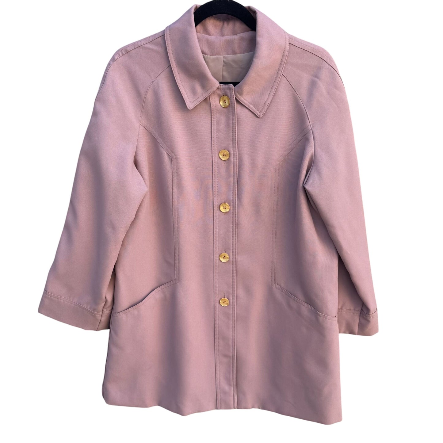 Forecaster Vintage 60s 70s Pink Preppy Union-Made Coat Jacket Rain Coat Trench