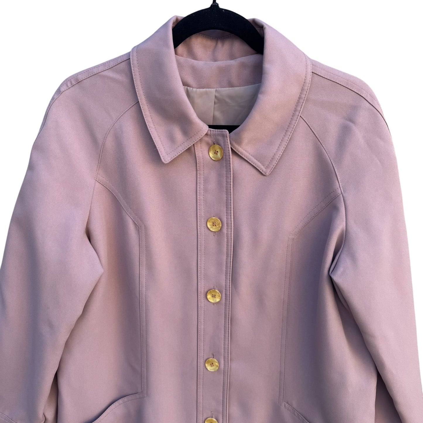 Forecaster Vintage 60s 70s Pink Preppy Union-Made Coat Jacket Rain Coat Trench