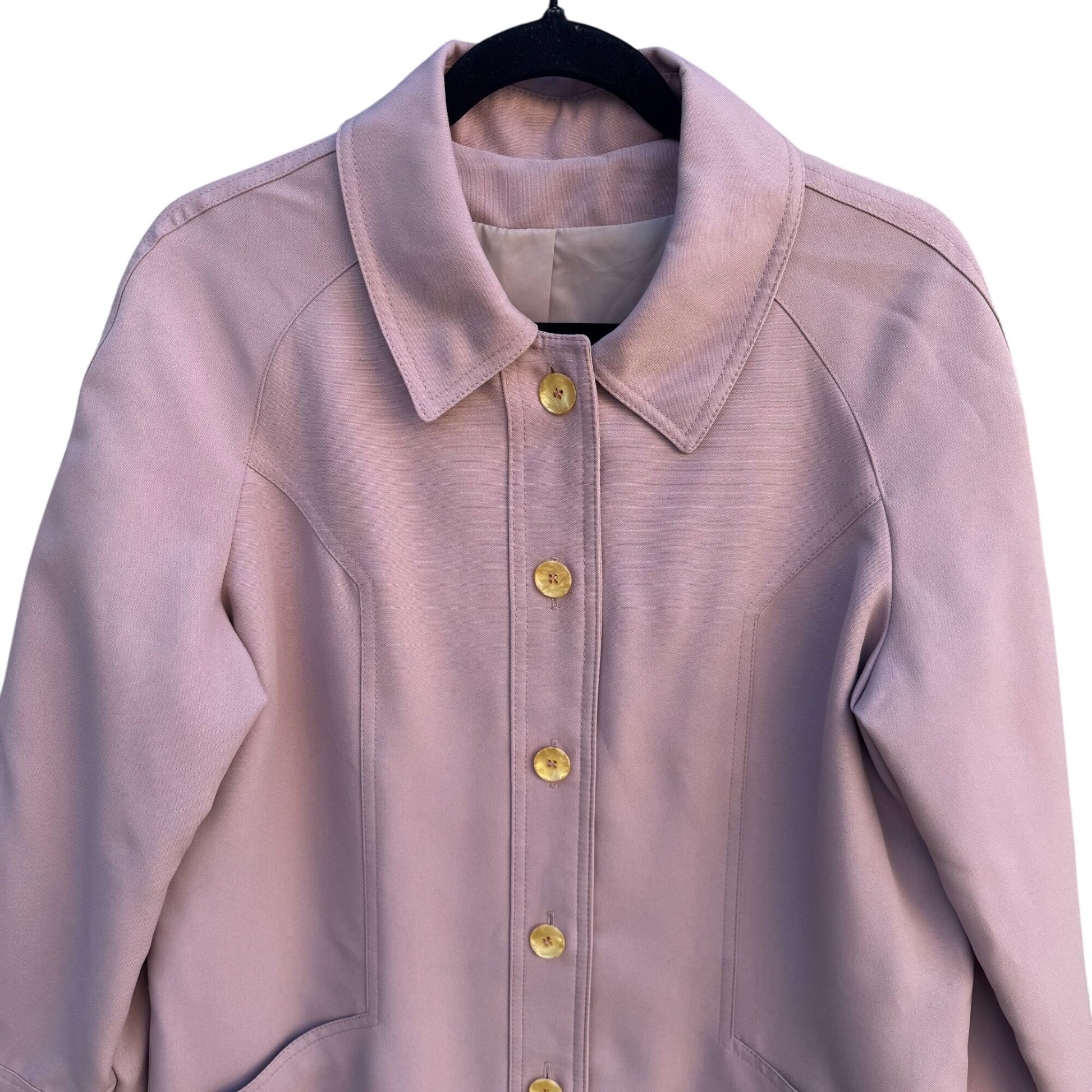 Forecaster Vintage 60s 70s Pink Preppy Union-Made Coat Jacket Rain Coat Trench