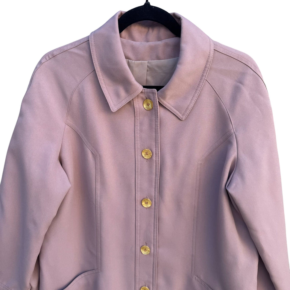Forecaster Vintage 60s 70s Pink Preppy Union-Made Coat Jacket Rain Coat Trench