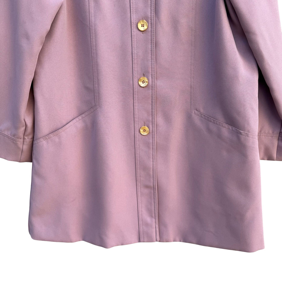 Forecaster Vintage 60s 70s Pink Preppy Union-Made Coat Jacket Rain Coat Trench