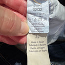 Switch Calvin Klein Mens Dark Wash Relaxed Fit All Cotton Straight Leg Denim Jeans 32x32 2 image