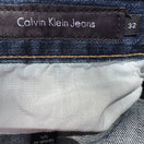Switch Calvin Klein Mens Dark Wash Relaxed Fit All Cotton Straight Leg Denim Jeans 32x32 3 image