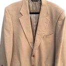 Switch Botany 500 Vintage Mens Classic Camel Hair Wool Leather Two Button Blazer Jacket 2 image