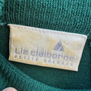 Switch Liz Claiborne Vintage Womens Petite XS Green Mockneck Sweater Dress Wool Blend 2 image