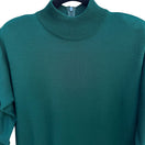 Switch Liz Claiborne Vintage Womens Petite XS Green Mockneck Sweater Dress Wool Blend 3 image