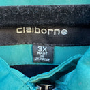 Switch Claiborne Vintage 90s Mens 3X Teal Lightweight Microfiber Full-Zip Jacket Golf 2 image