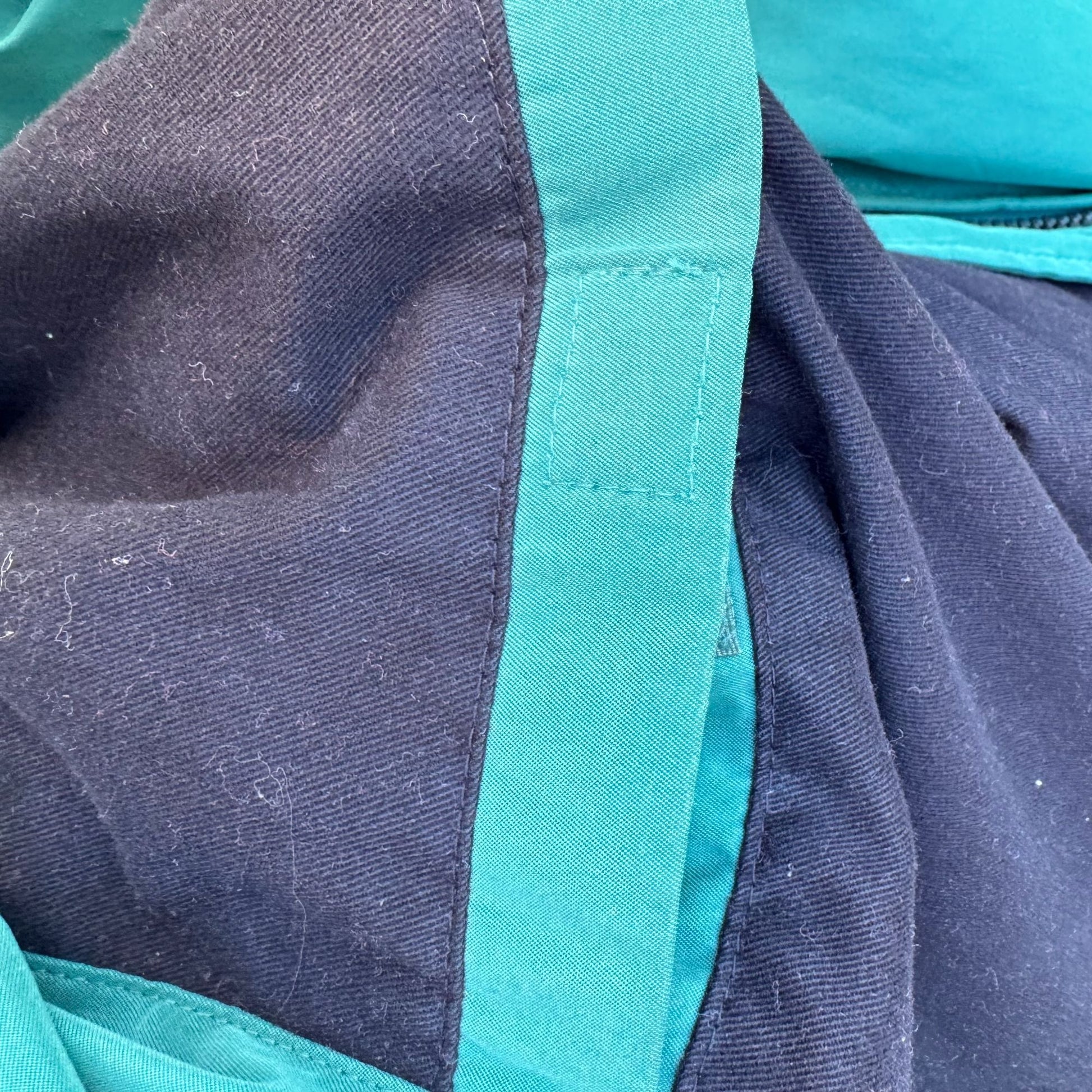 Claiborne Vintage 90s Mens 3X Teal Lightweight Microfiber Full-Zip Jacket Golf