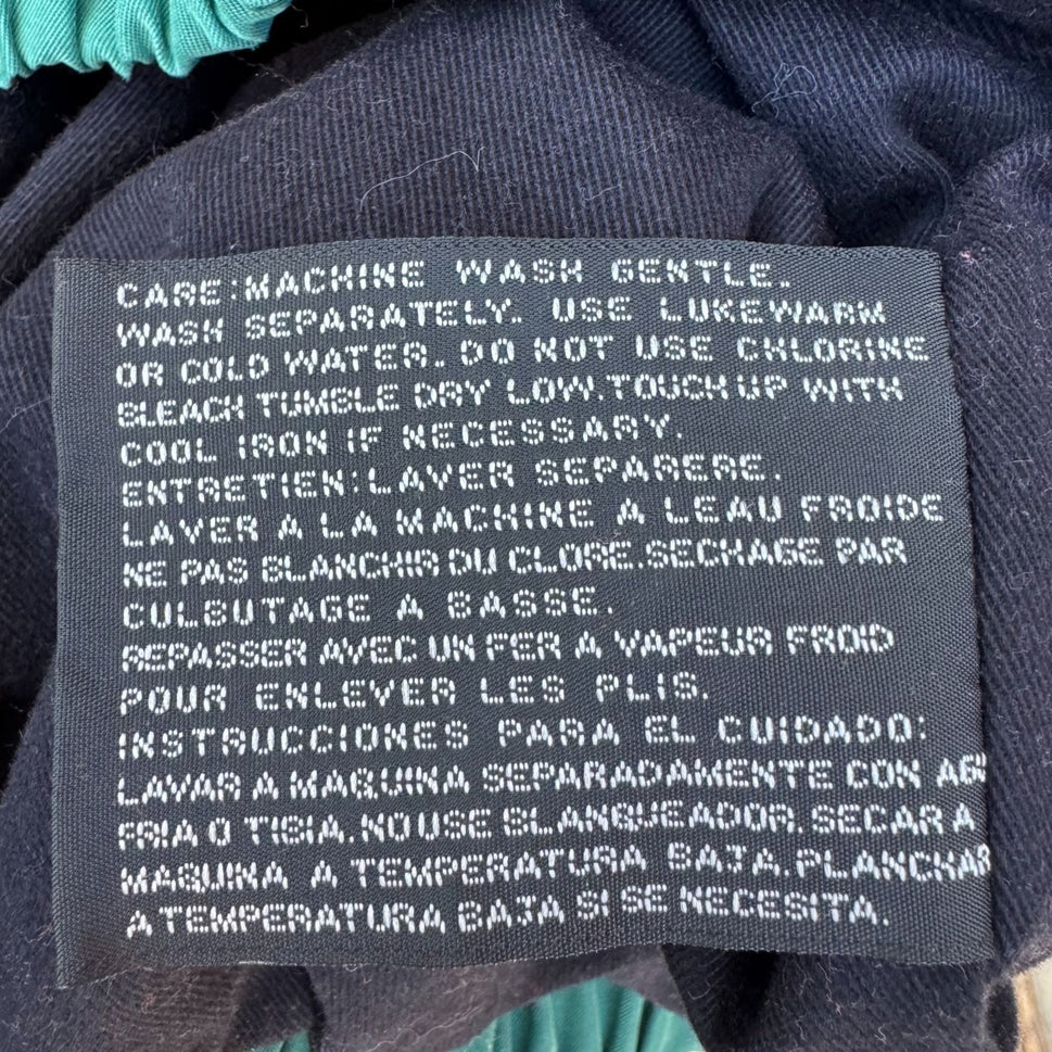 Claiborne Vintage 90s Mens 3X Teal Lightweight Microfiber Full-Zip Jacket Golf