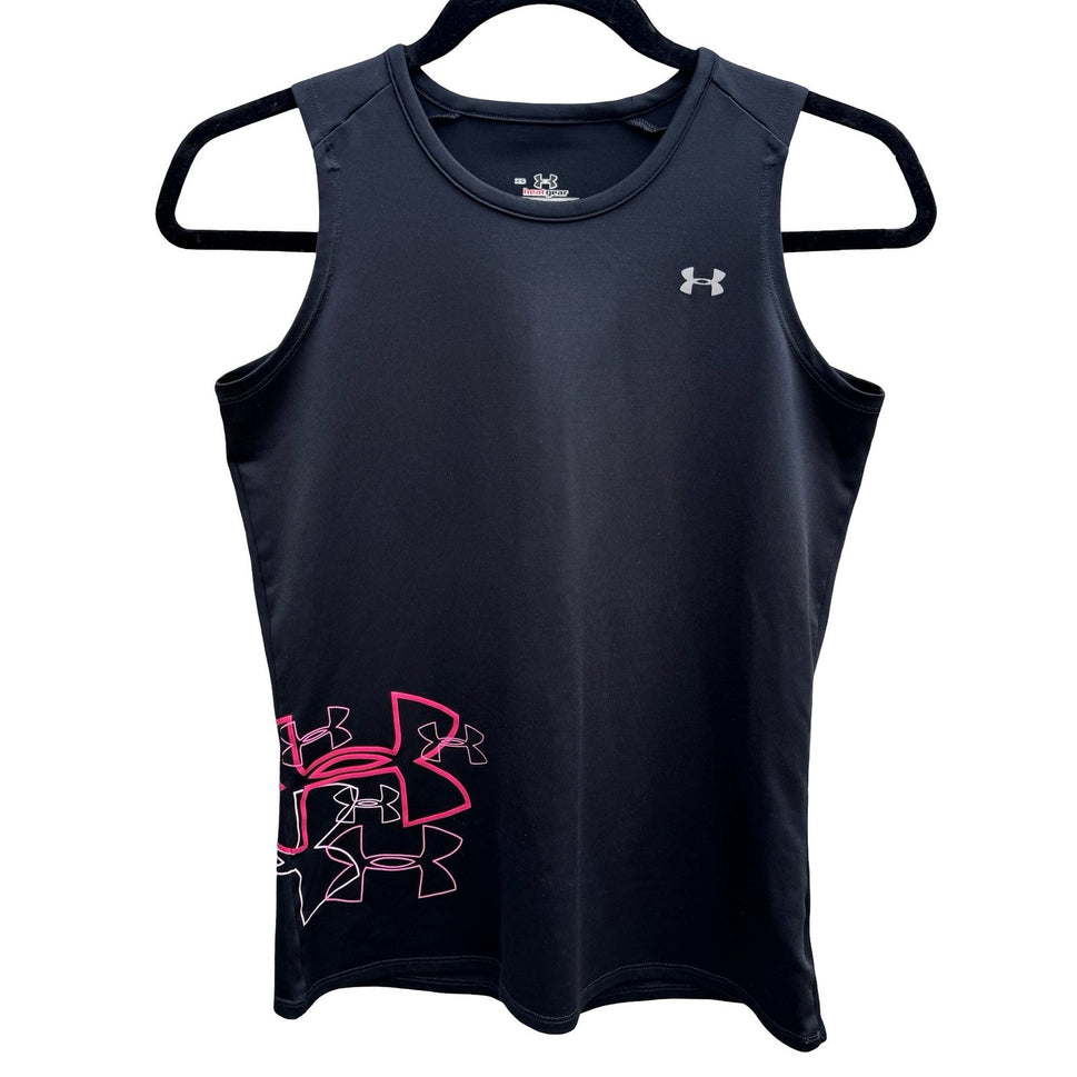 Under Armour HeatGear Gym Workout Compression Activewear Tank XS Sleeveless Gym