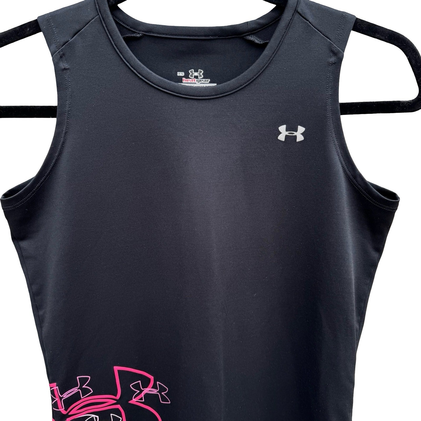 Under Armour HeatGear Gym Workout Compression Activewear Tank XS Sleeveless Gym