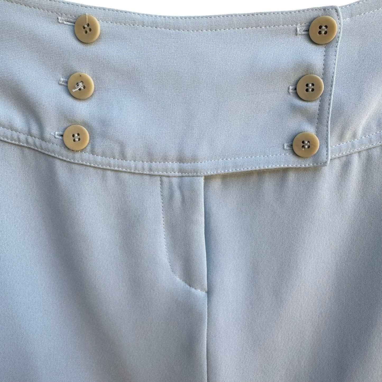 Parallel Y2K 90s Coquette Preppy Pastel Blue Sailor Button Micro Mini Skirt 6