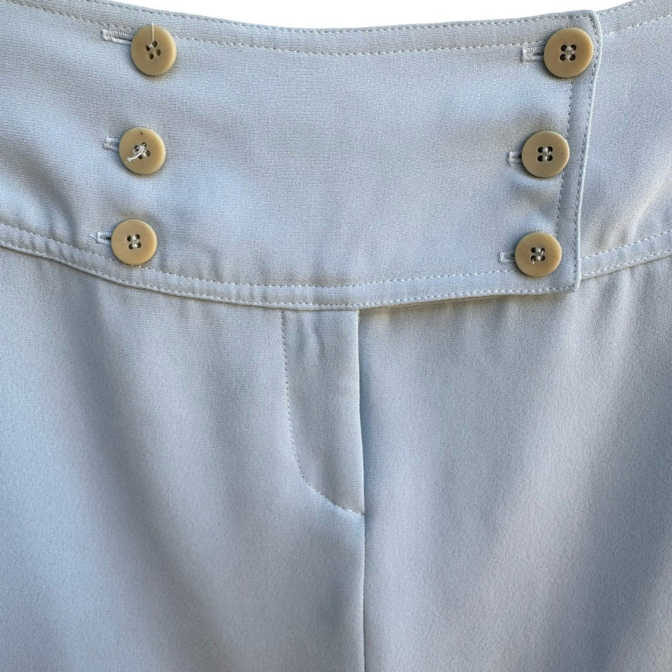 Parallel Y2K 90s Coquette Preppy Pastel Blue Sailor Button Micro Mini Skirt 6