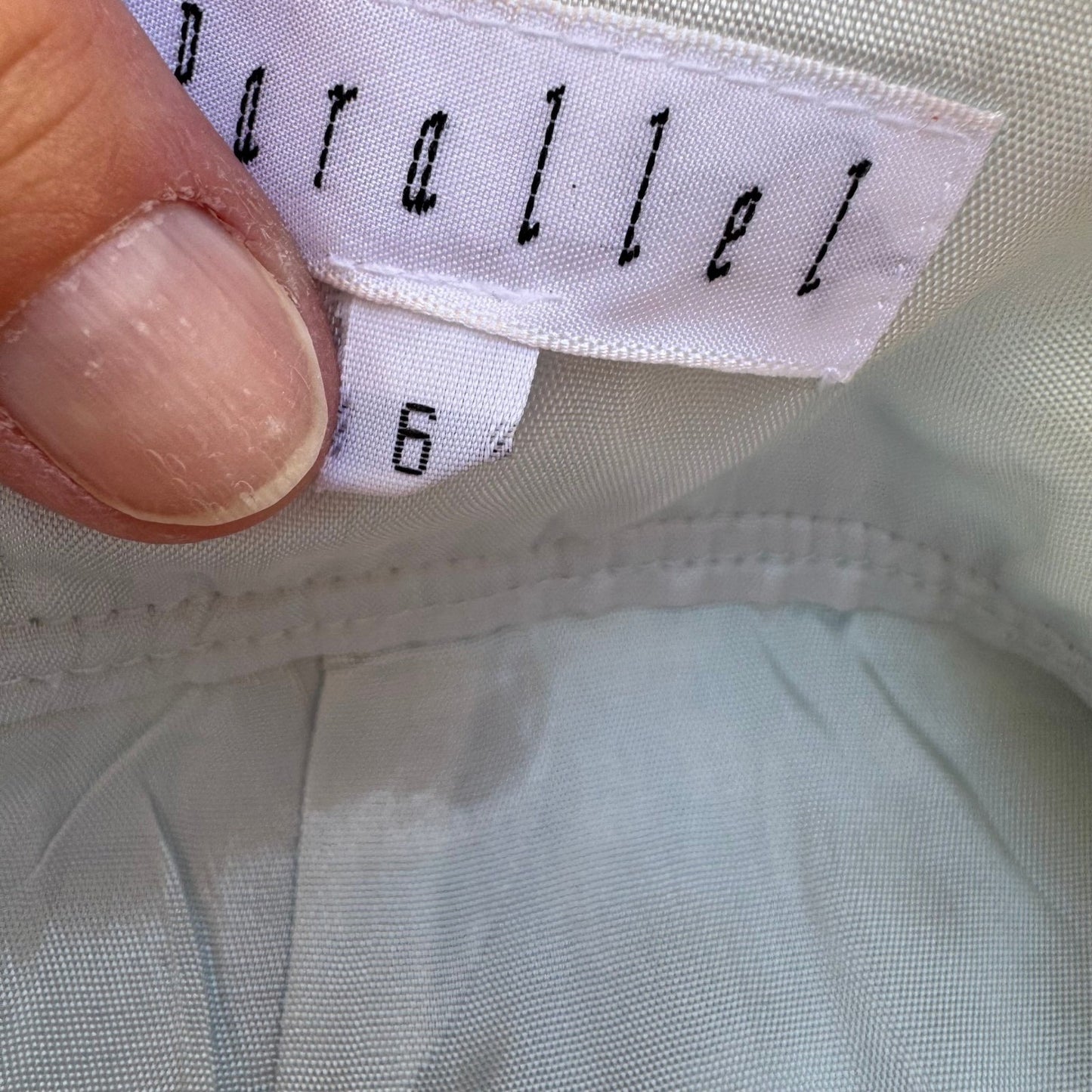 Parallel Y2K 90s Coquette Preppy Pastel Blue Sailor Button Micro Mini Skirt 6