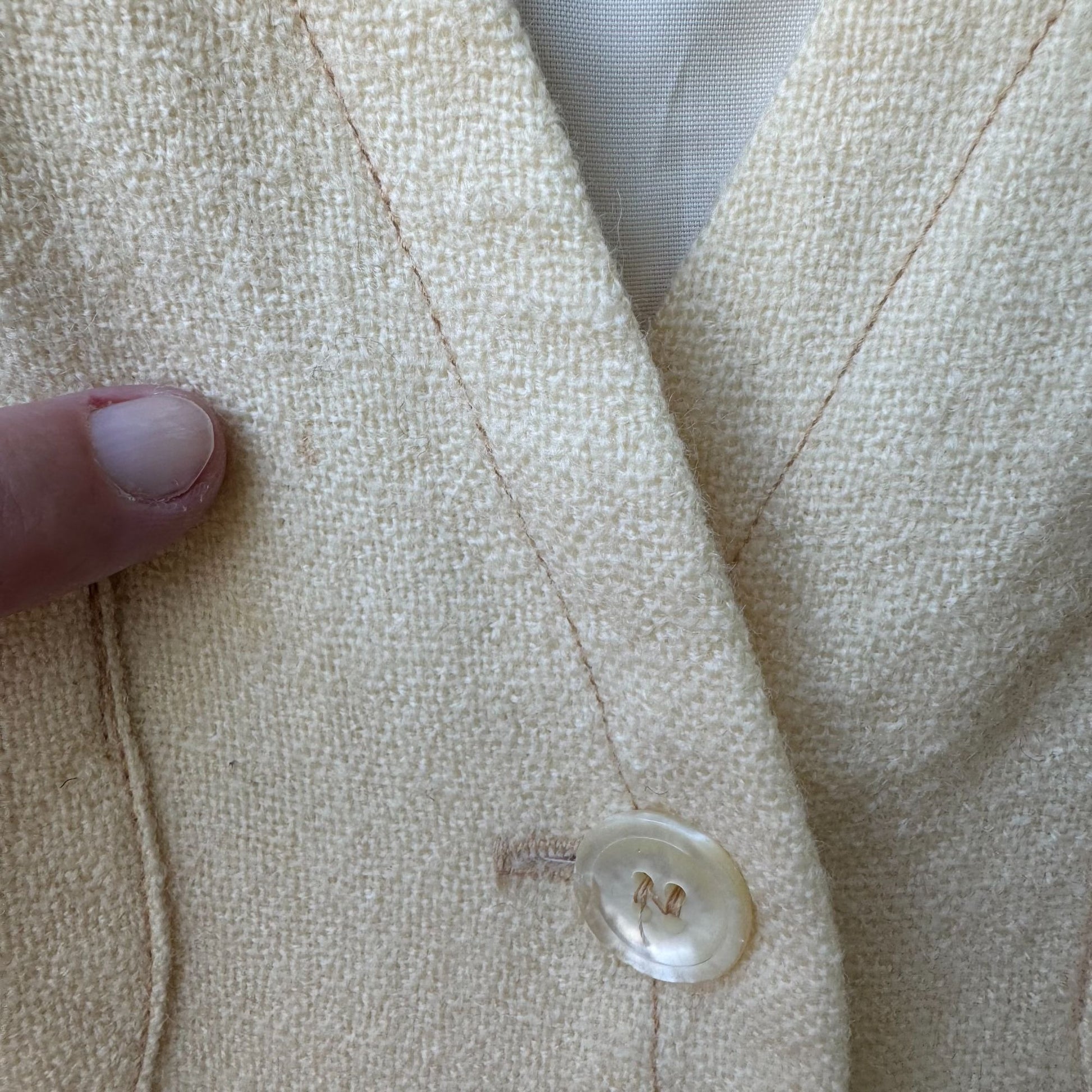 Bronson of California Vintage 50s 60s Butter Womens Wool Lined Four Pocket Vest