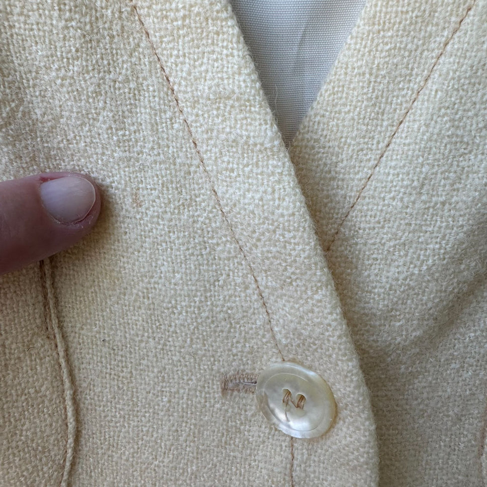 Bronson of California Vintage 50s 60s Butter Womens Wool Lined Four Pocket Vest