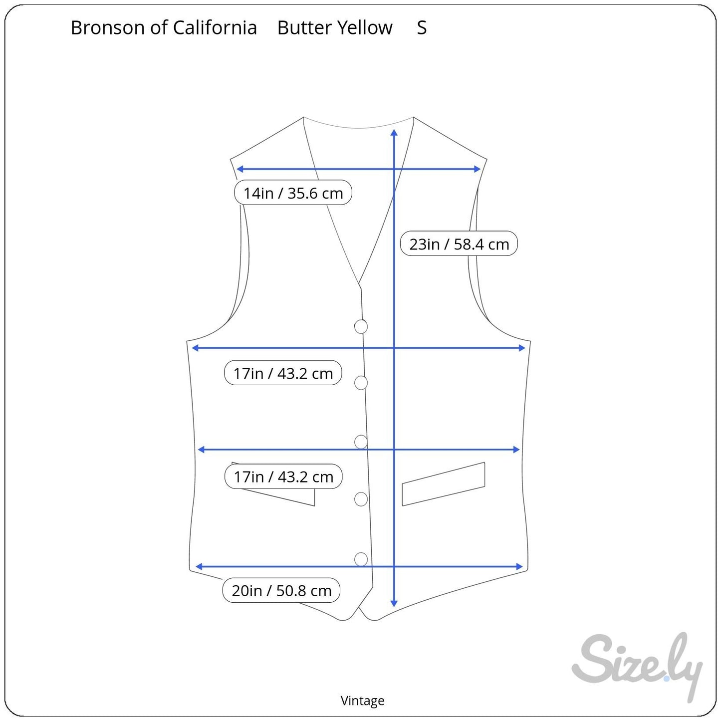 Bronson of California Vintage 50s 60s Butter Womens Wool Lined Four Pocket Vest