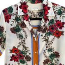 Switch Sandro Paris Silk Resortwear Tropical Hibiscus Boho Beachy Luxury Shirt Womens L 3 image