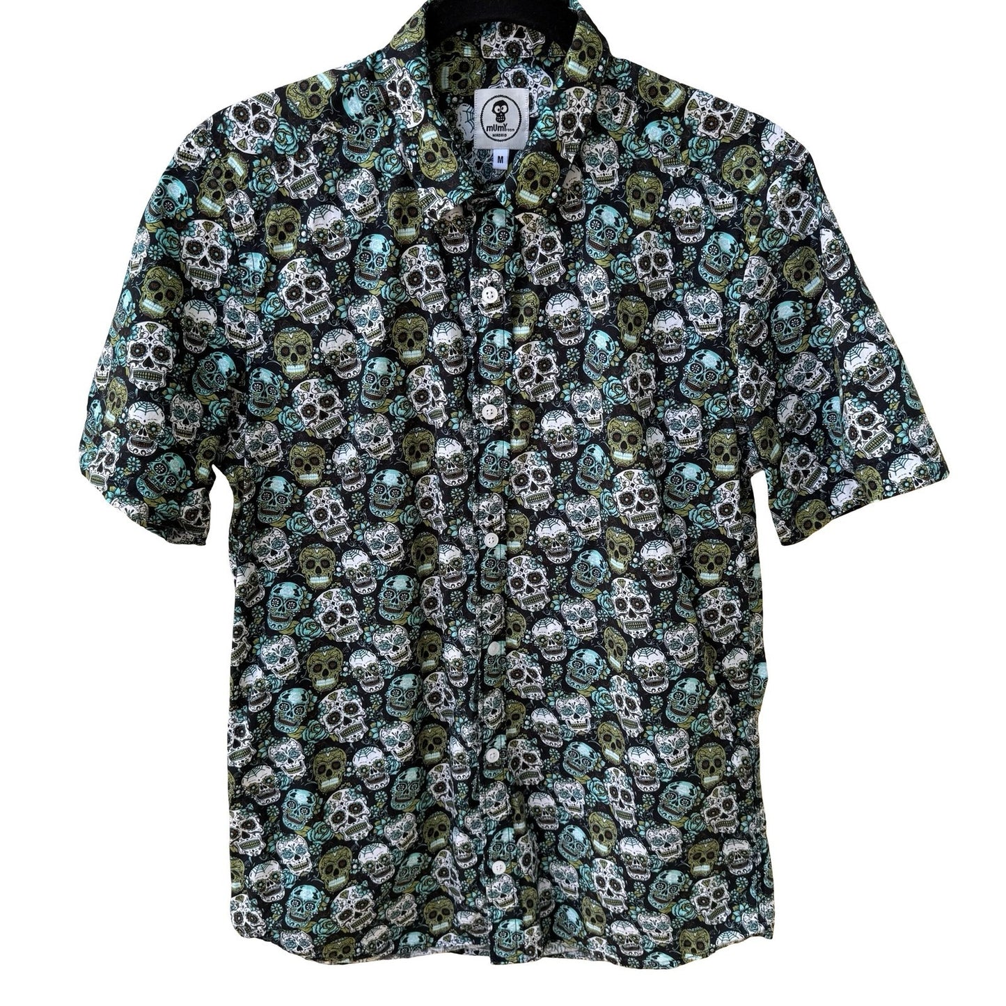 Mumy Room Madrid Umami Sugar Skull Rockabilly Psychobilly Tattoo Print Shirt M