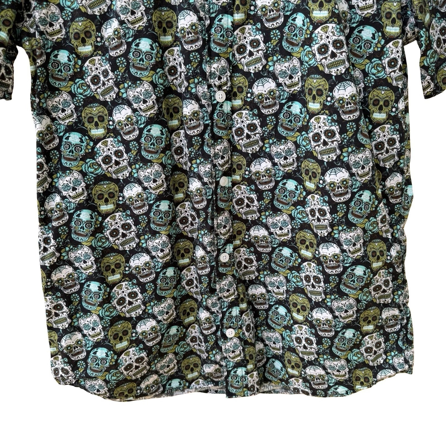 Mumy Room Madrid Umami Sugar Skull Rockabilly Psychobilly Tattoo Print Shirt M