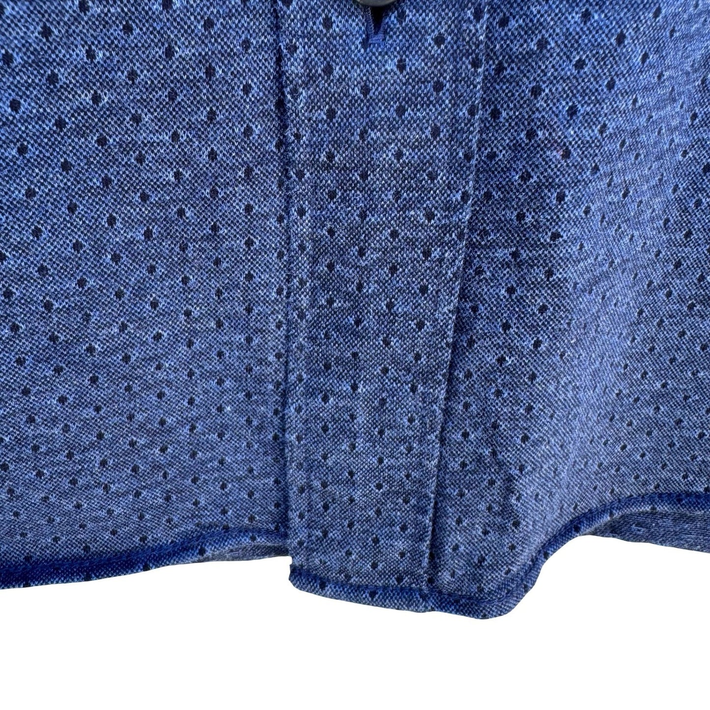 Scotch & Soda Micro Dot Slim Fit Tailored Business Casual Shirt Mens L Blue