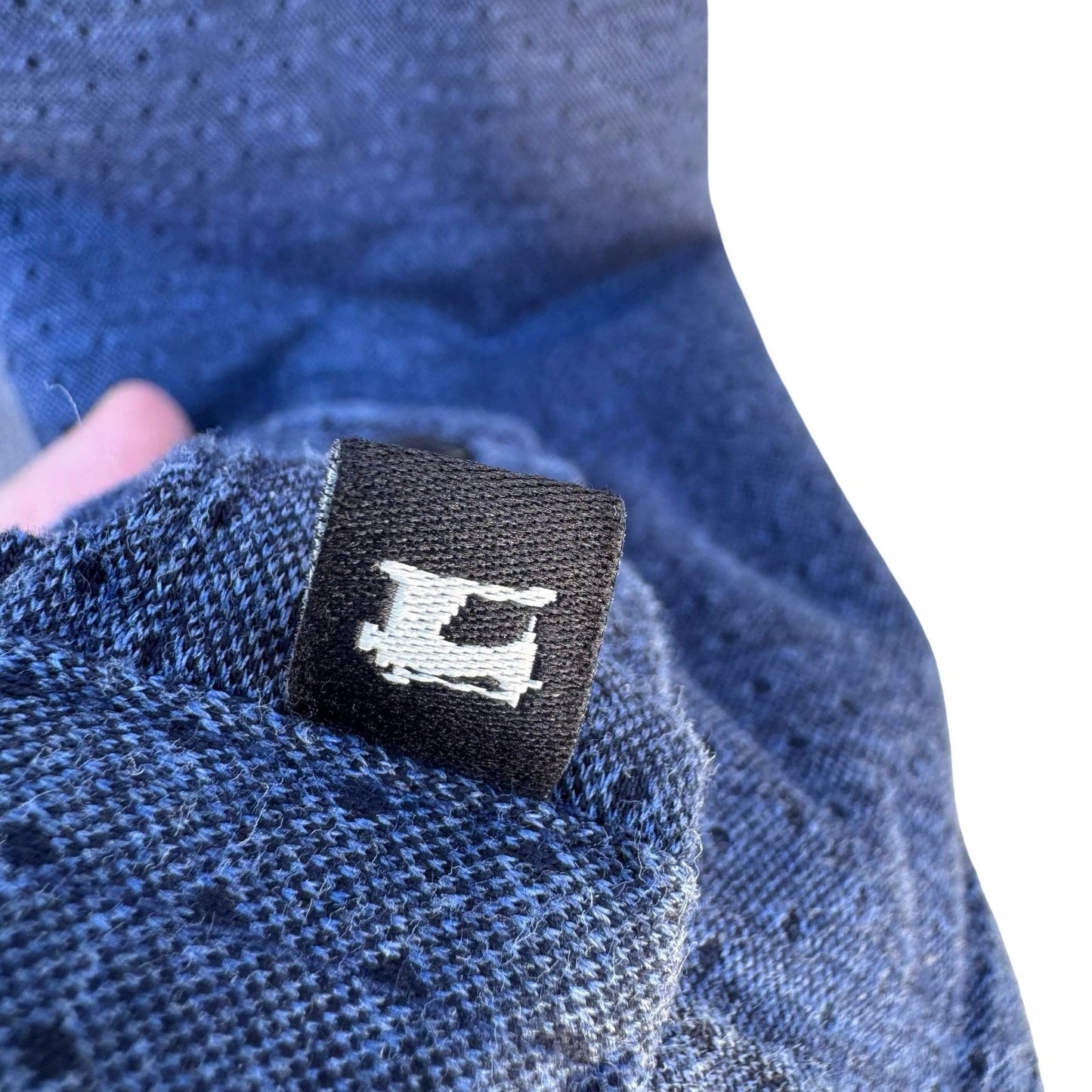 Scotch & Soda Micro Dot Slim Fit Tailored Business Casual Shirt Mens L Blue