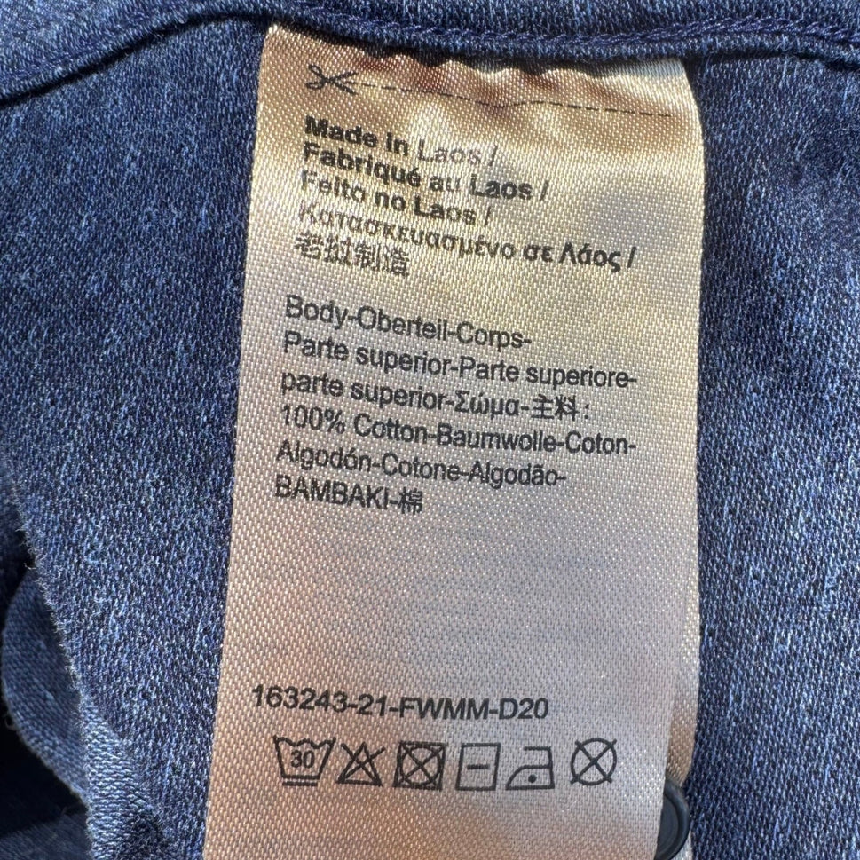 Scotch & Soda Micro Dot Slim Fit Tailored Business Casual Shirt Mens L Blue
