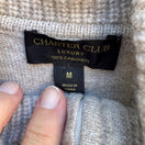 Switch Charter Club 100% Cashmere Quiet Luxury Quarter Zip Roll Neck Sweater Tan M 2 image