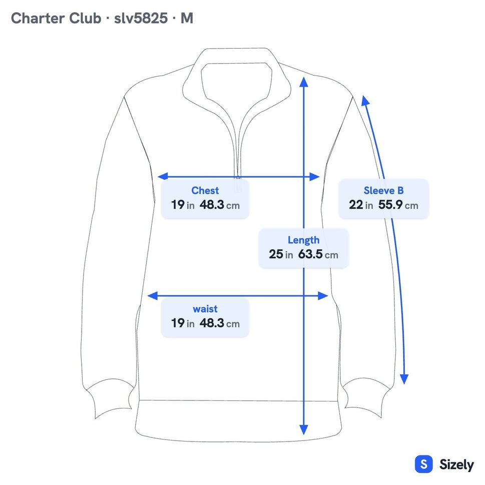 Charter Club 100% Cashmere Quiet Luxury Quarter Zip Roll Neck Sweater Tan M