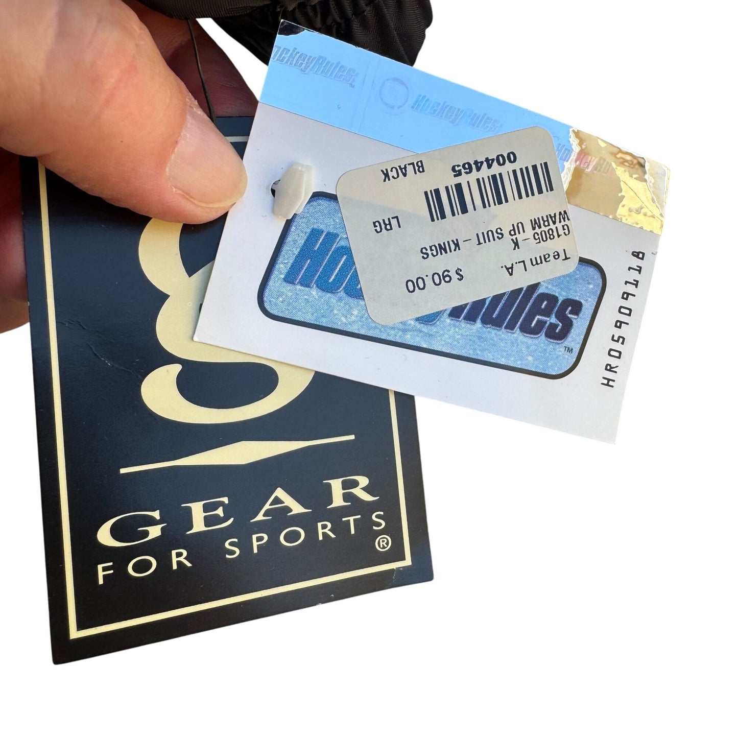 LA Kings Gear For Sports NHL Hockey Black Warm Up Suit Windbreaker Jacket New L