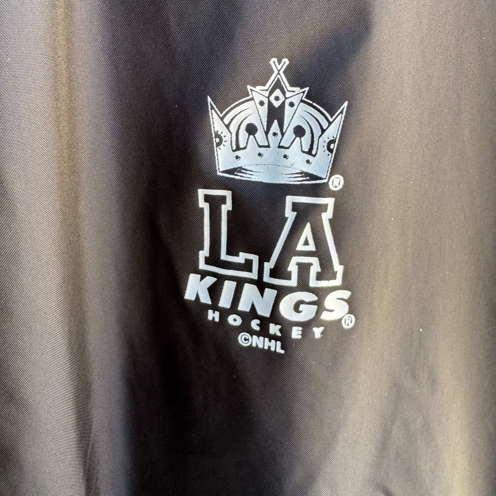 LA Kings Gear For Sports NHL Hockey Black Warm Up Suit Windbreaker Jacket New L