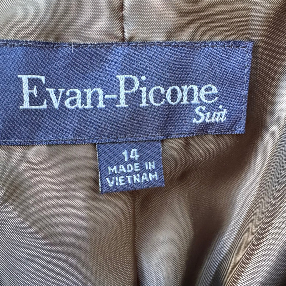 Evan-Picone Vintage Minimalist Professional Tailored Power Suit Blazer Jacket 14
