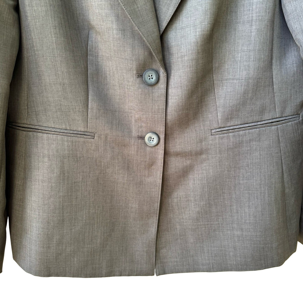 Evan-Picone Vintage Minimalist Professional Tailored Power Suit Blazer Jacket 14