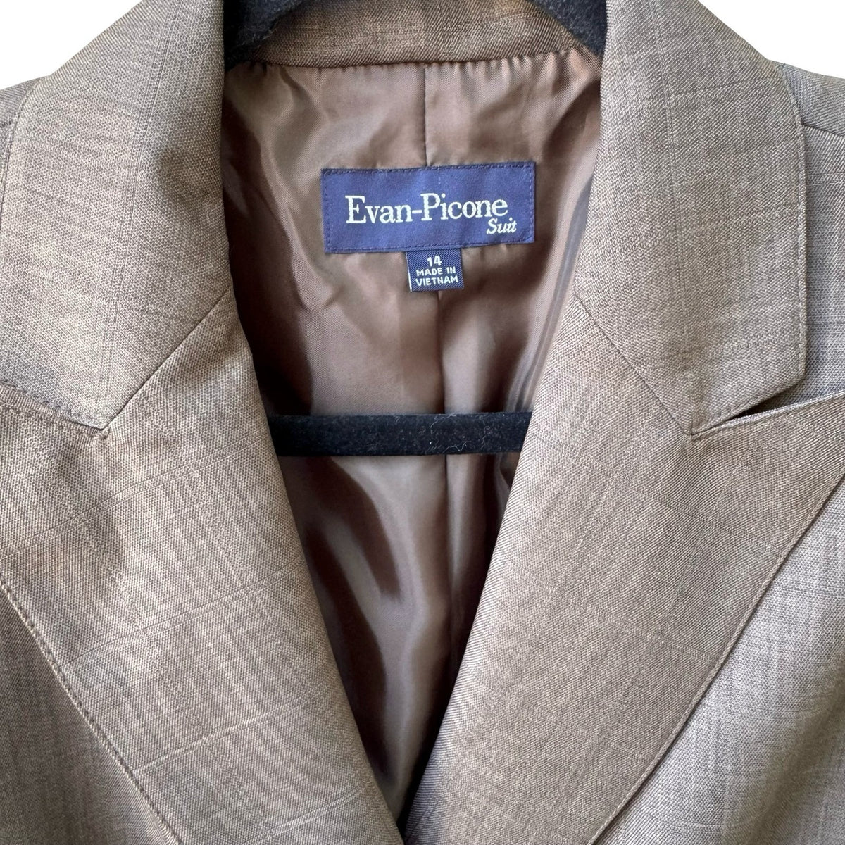 Evan-Picone Vintage Minimalist Professional Tailored Power Suit Blazer Jacket 14