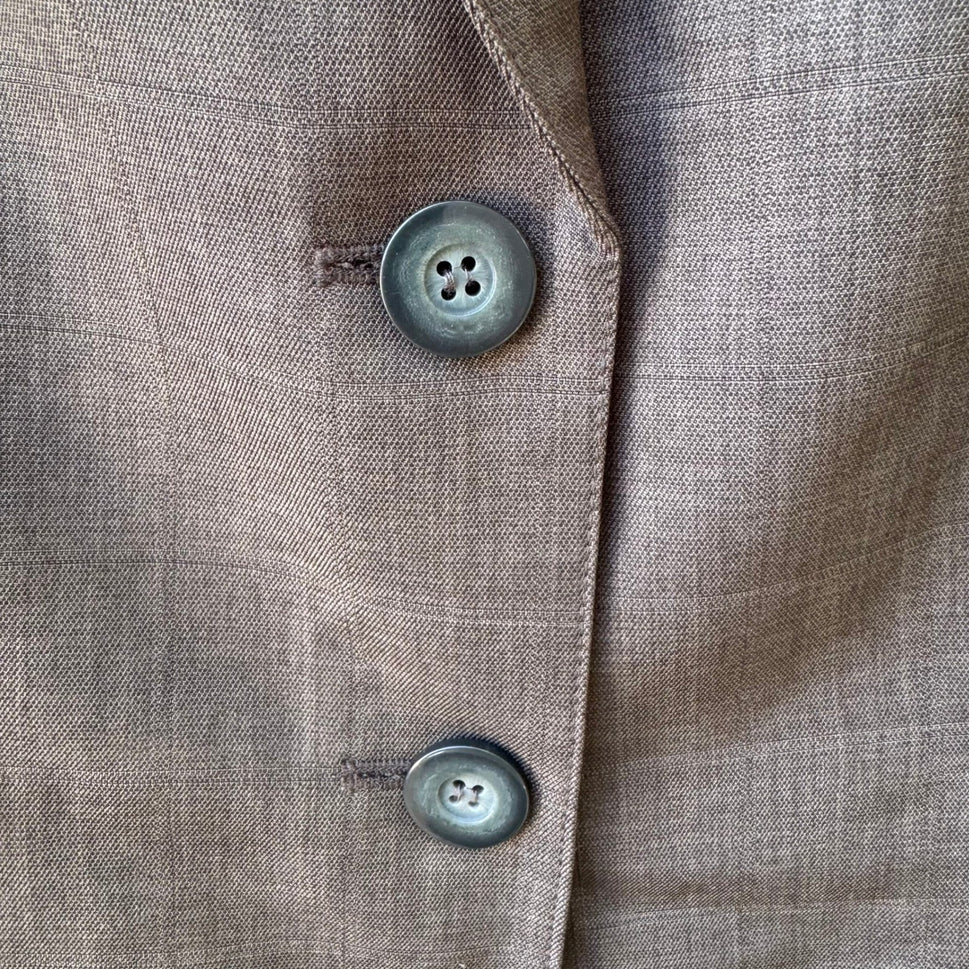 Evan-Picone Vintage Minimalist Professional Tailored Power Suit Blazer Jacket 14