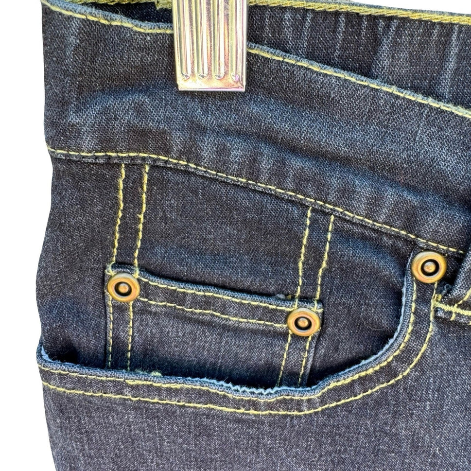 Terry Lewis Classic Luxuries Dark Wash Straight Leg Jeans Size 8P NWT Stretch