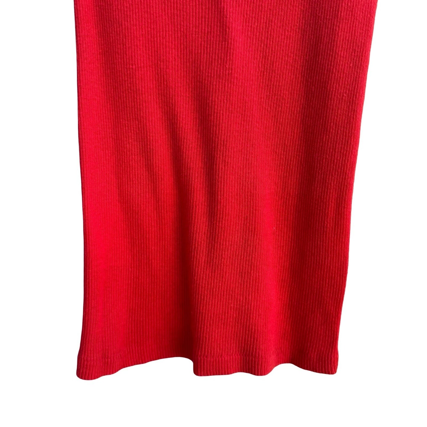 Forenza Sportswear Vintage Womens Red Ribbed Racerback Tank Top Made USA Small