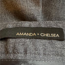 Switch Amanda + Chelsea Womens Grey Flat Front Stretch Cropped Vented Hem Dress Pants XL 2 image